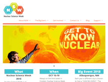 Tablet Screenshot of nuclearscienceweek.org